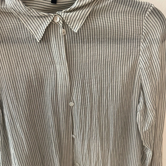 THEORY STRIPE SHIRT ORGANIC COTTON - Picture 5 of 5